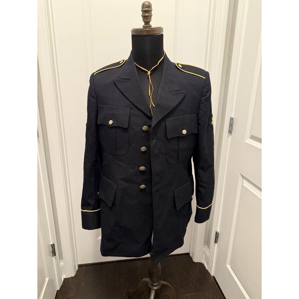 Army Service Uniform Enlisted Men's Coat Size 39RC ASU Dress Blues Used
